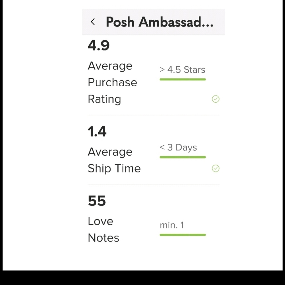 WELCOME TO MY POSH STATS!! - Picture 3 of 3